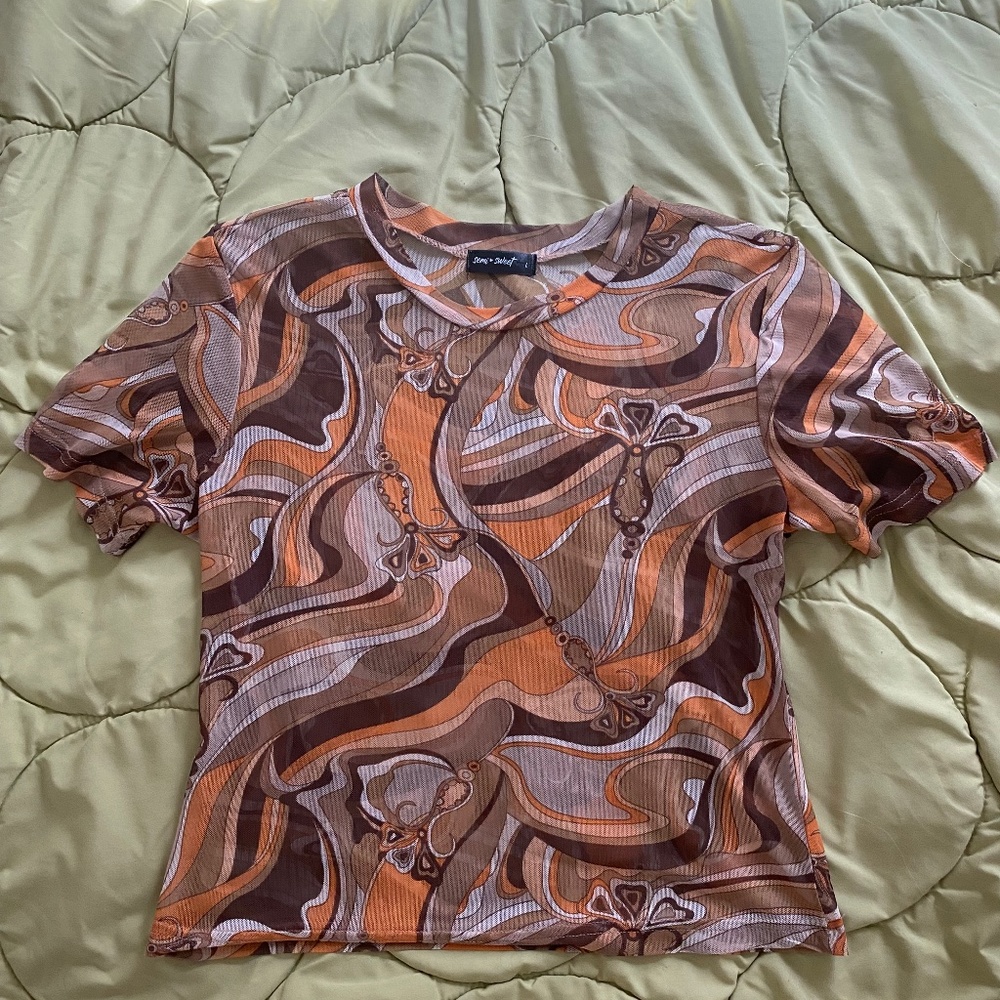 Groovy sheer top